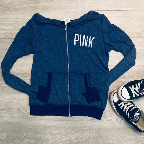PINK Victoria's Secret Tops - Victoria’s Secret PINK Hoodie Zip Up